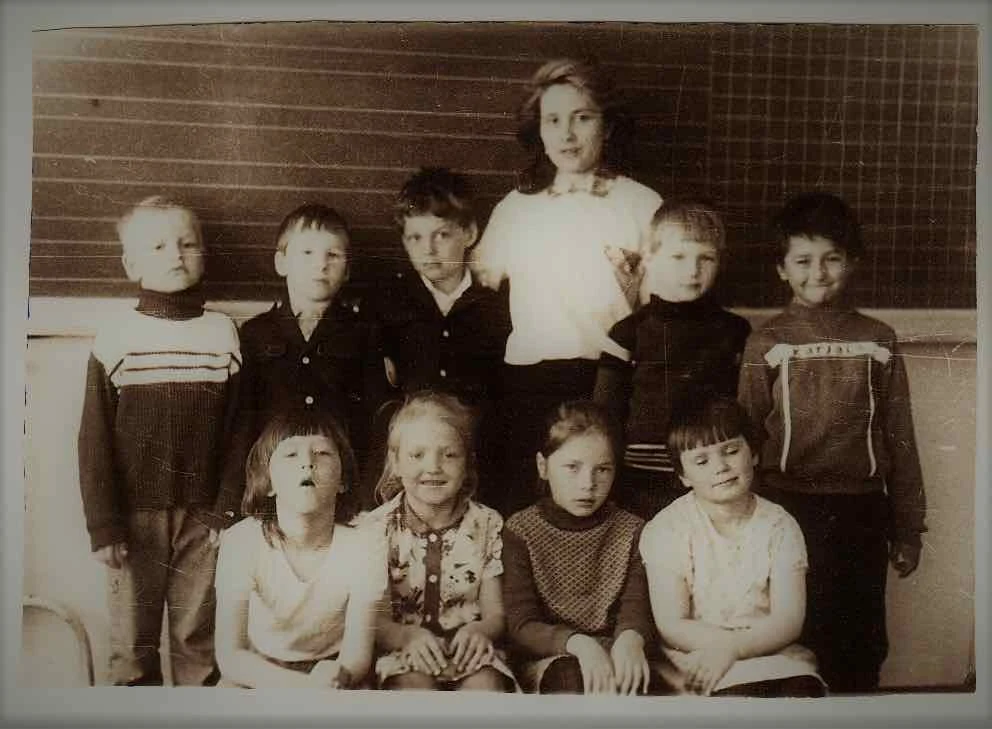 Original black-and-white photo