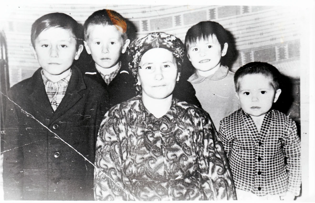 Original black-and-white photo